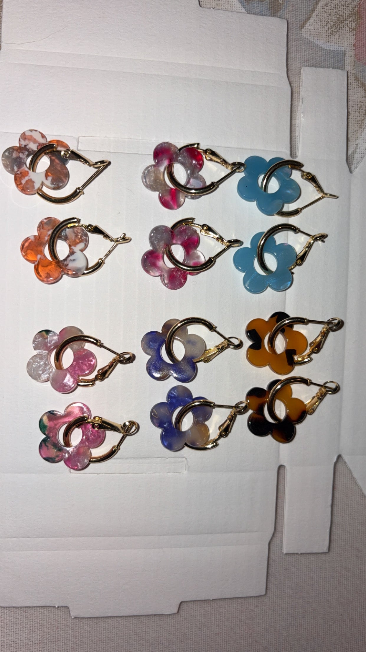 Boucles d’oreilles fleurs