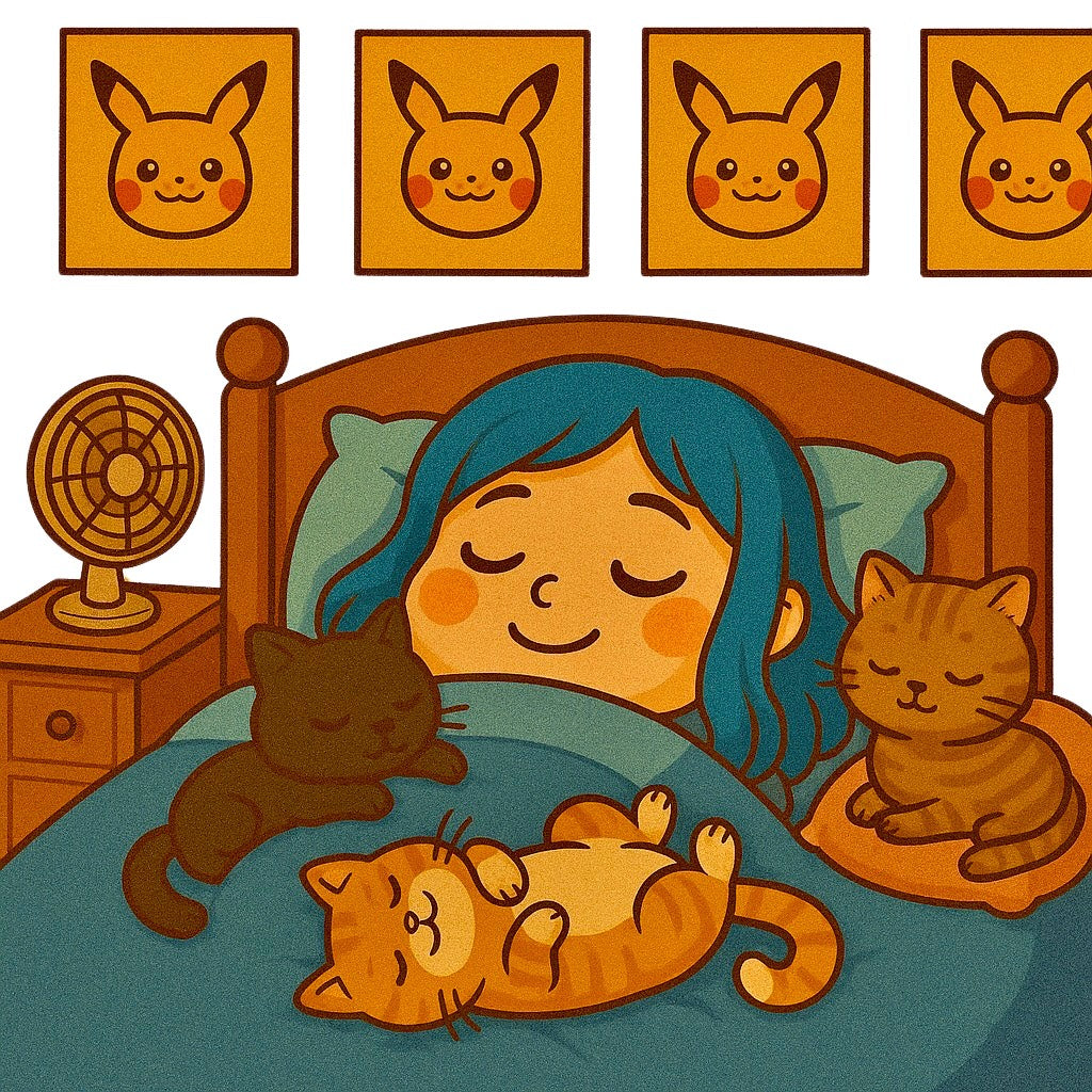 La petite famille à la sieste