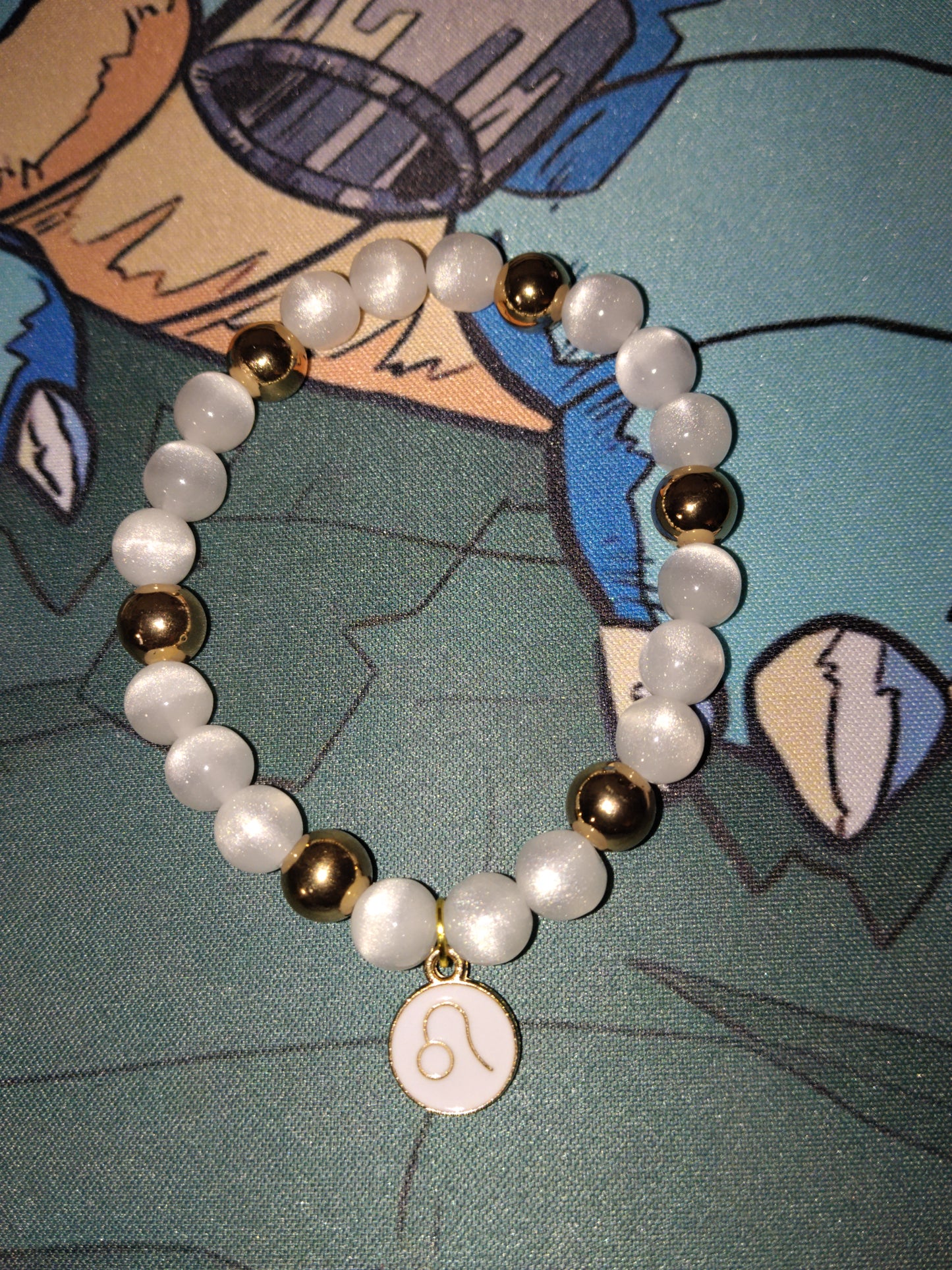 Bracelet Lion Blanc