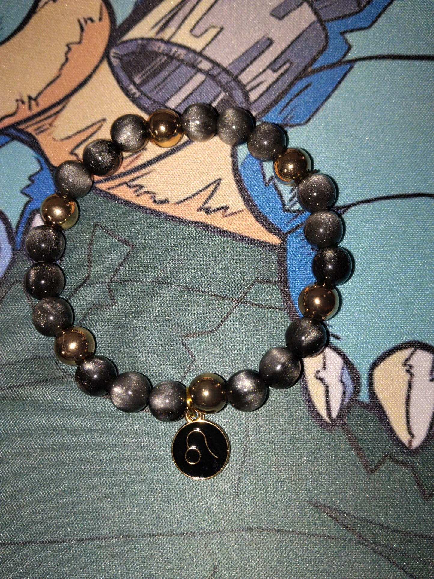 Bracelet Lion noir