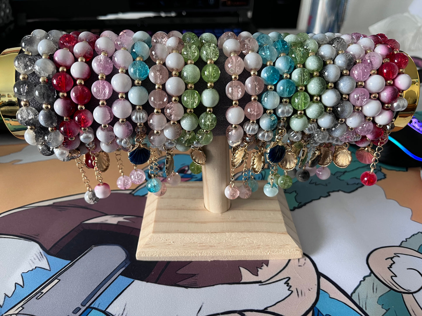 Bracelet perles en verre