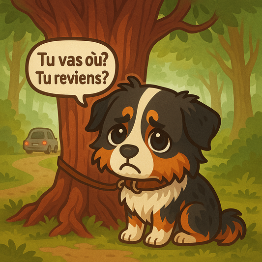 🐶 Sticker "Tu vas où ? Tu reviens ?"
