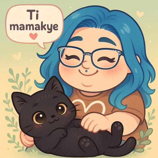 Sticker “Ti Mamakye” – Mathilde & Makye sa petite panthère d’amour