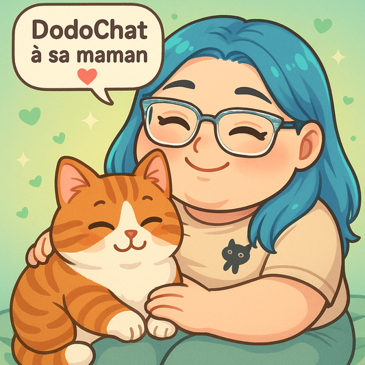 Sticker “DodoChat à sa maman” – Mathilde & Macdo tout en douceur