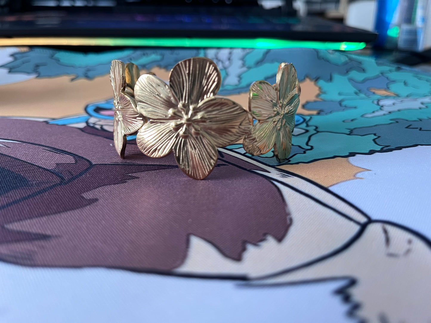Manchette floral