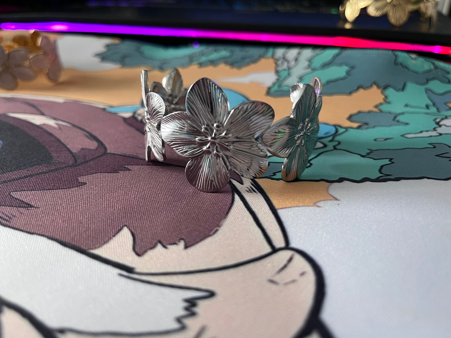 Manchette floral