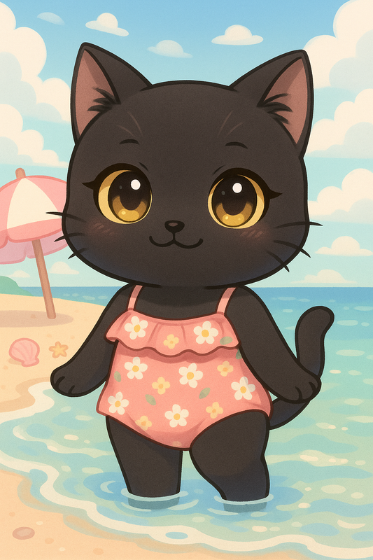 🐾 Sticker "Makye à la Plage"