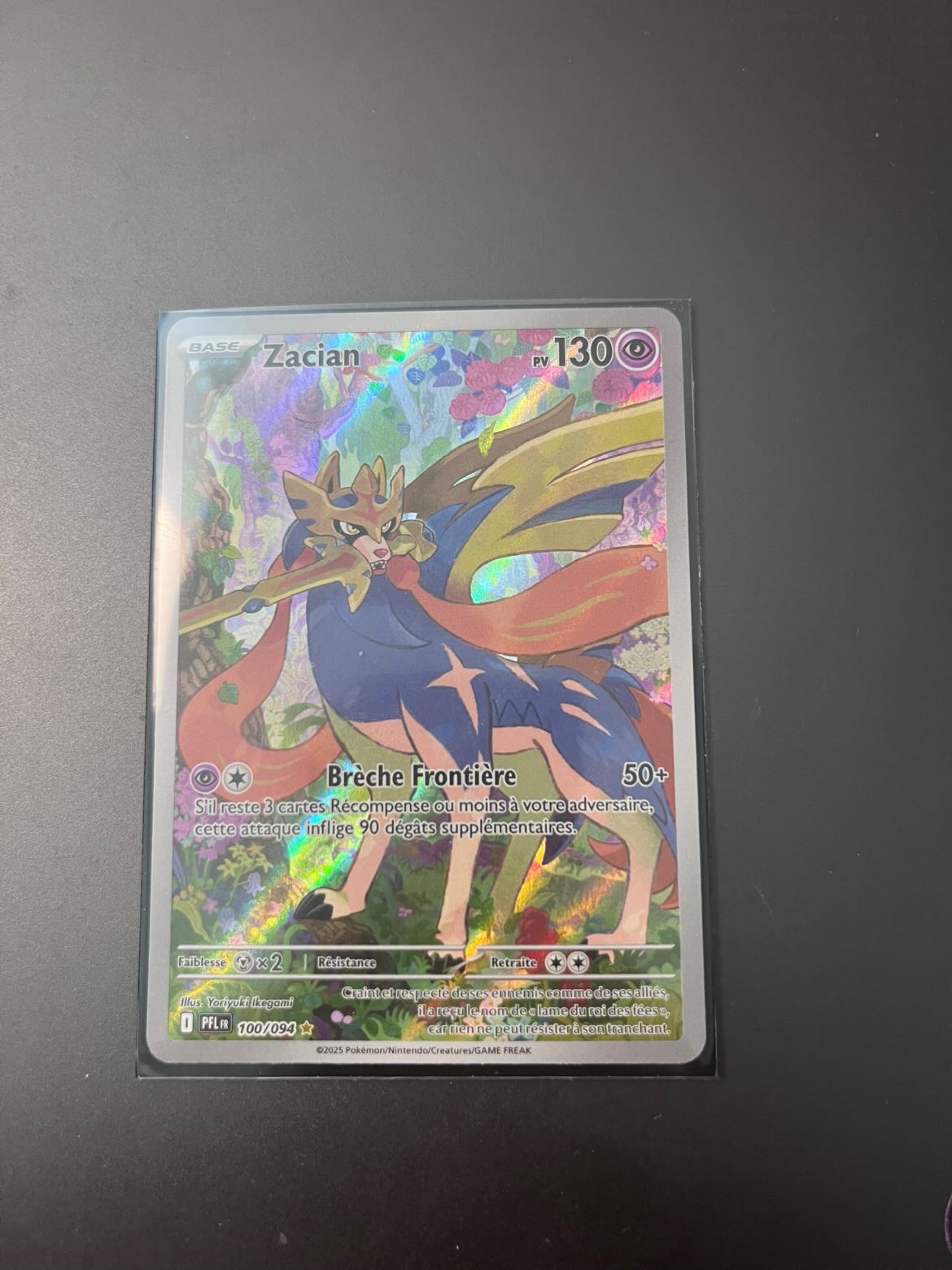 Carte Pokémon "Zacian" de Flammes Fantasmagoriques