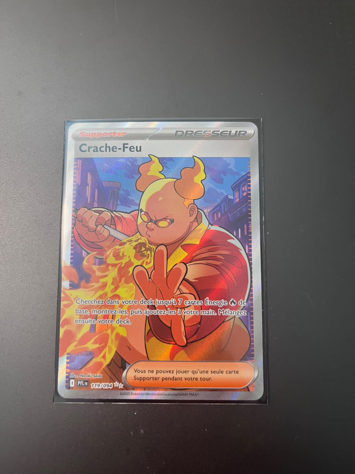 Carte Pokémon Crache Feu de Flammes Fantasmagoriques