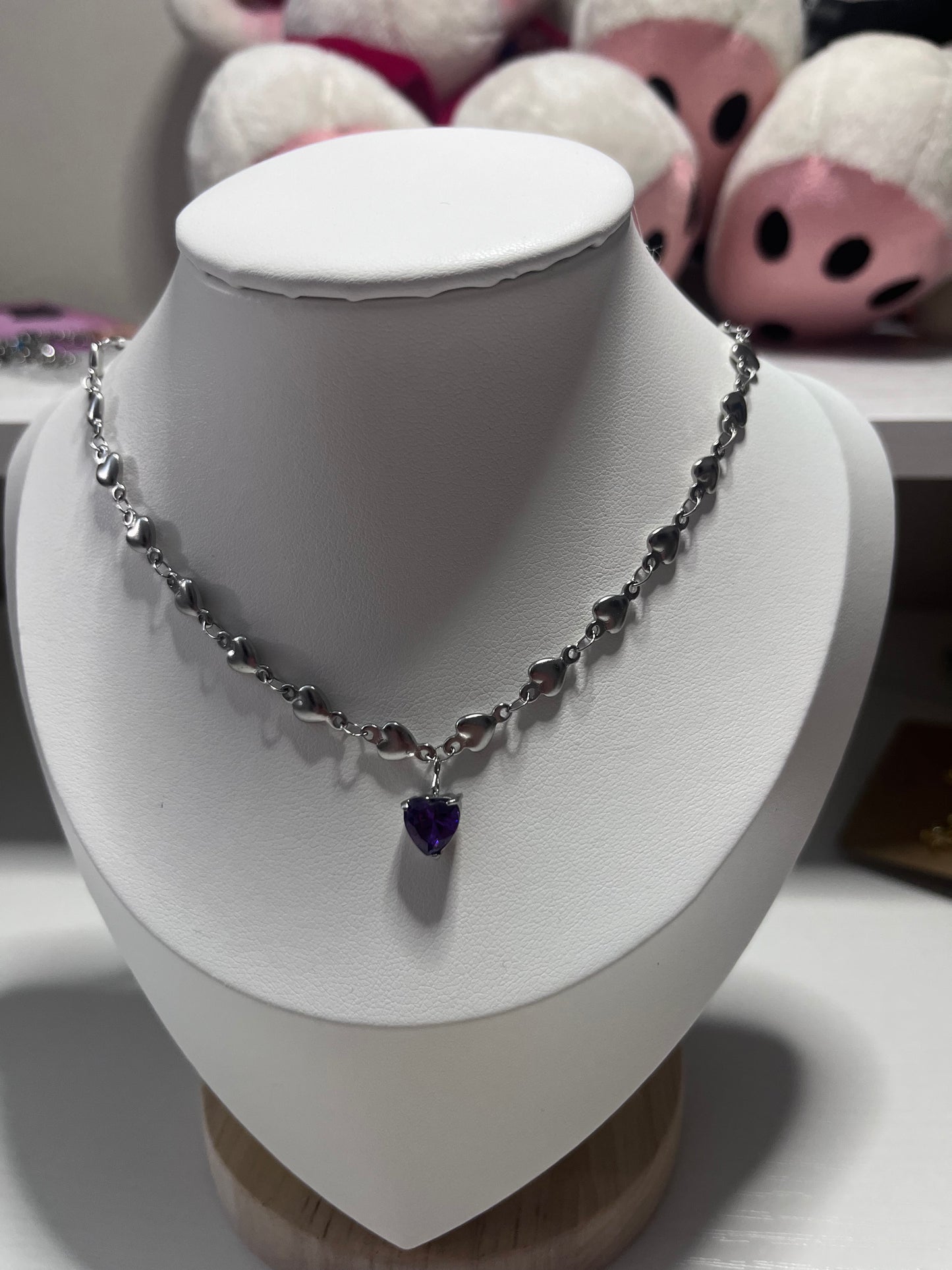 Collier Valentine couleur argent