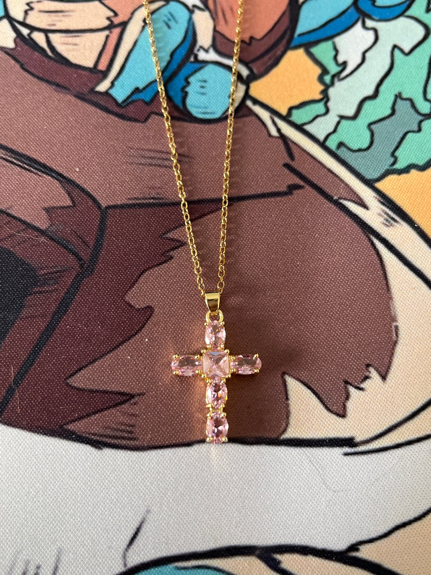Collier croix chretienne