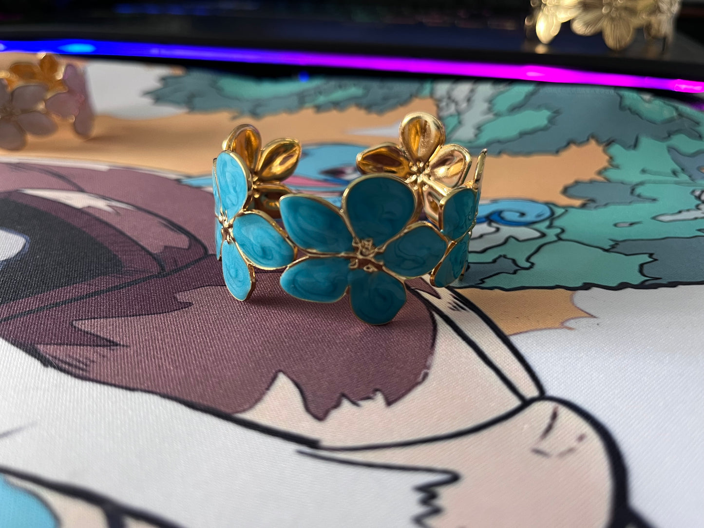 Manchette floral