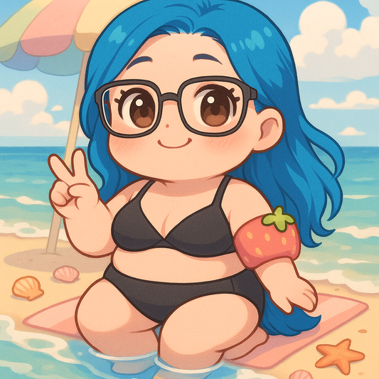 💙 Sticker "Mathilde à la Plage"