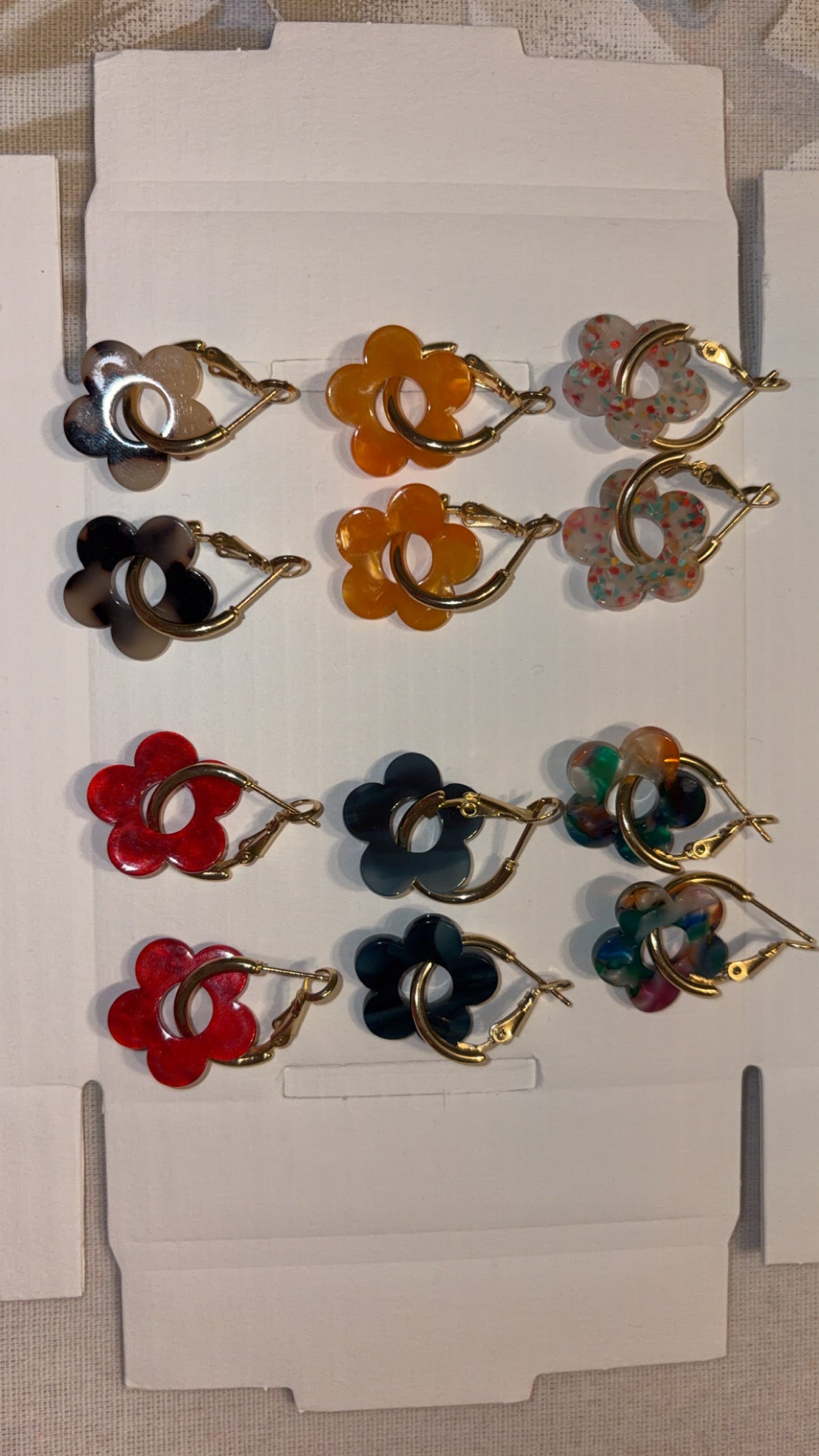 Boucles d’oreilles fleurs