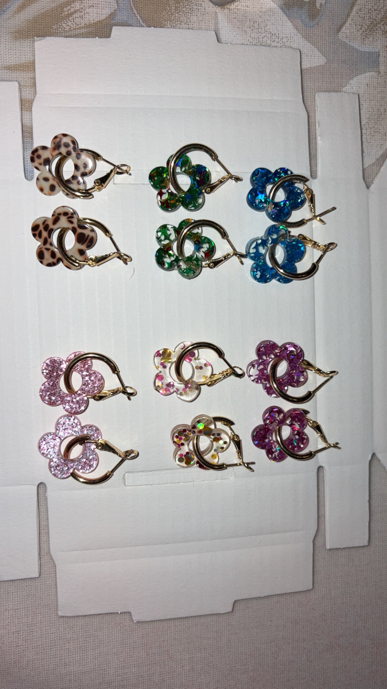 Boucles d’oreilles fleurs