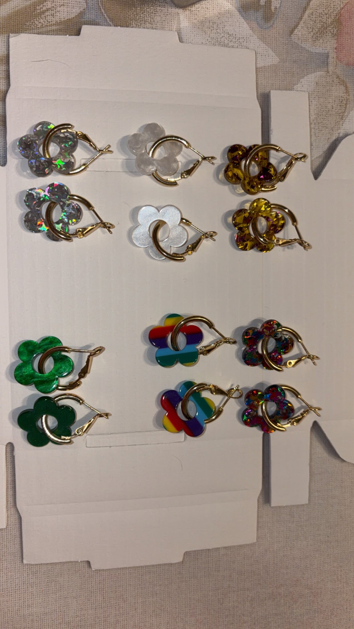 Boucles d’oreilles fleurs