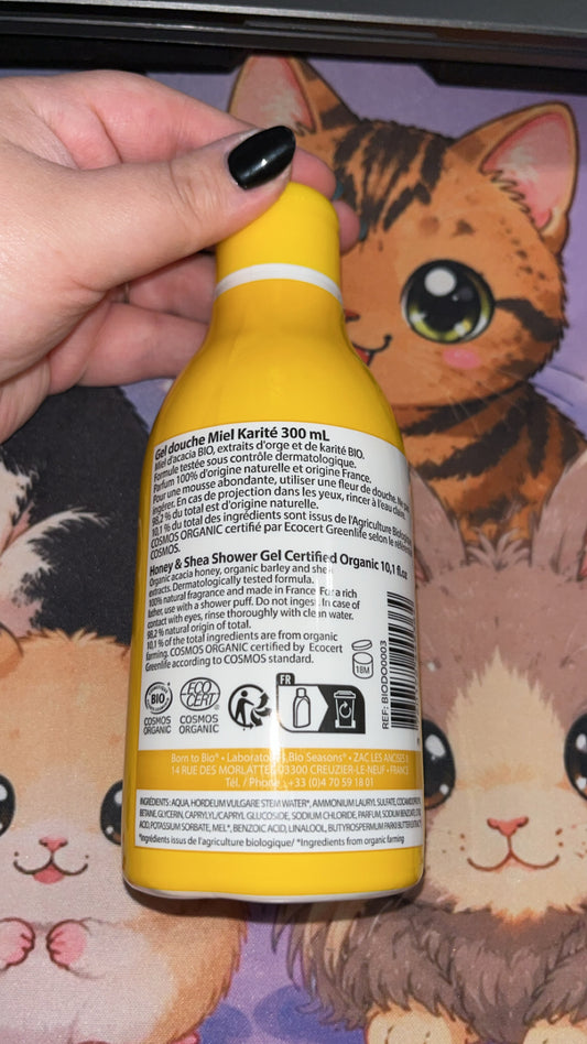 Gel douche Miel Karité NON VEGAN BORN TO BIO