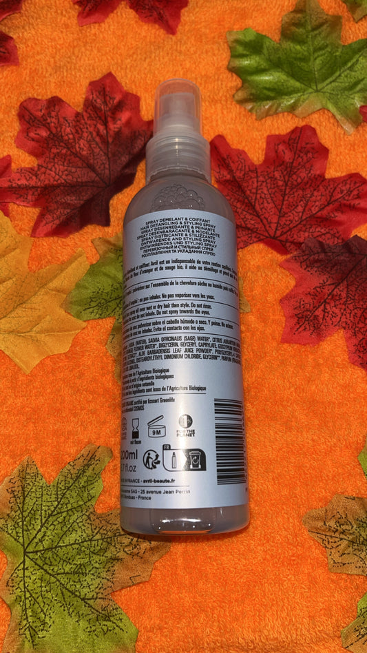 Spray démélant et coiffant