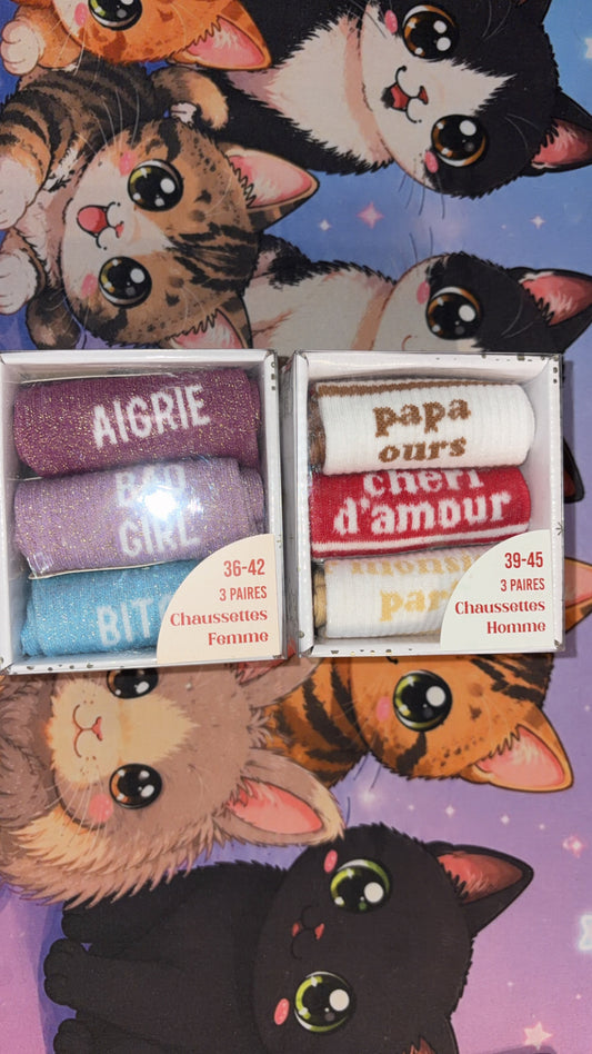 Trio de chaussettes