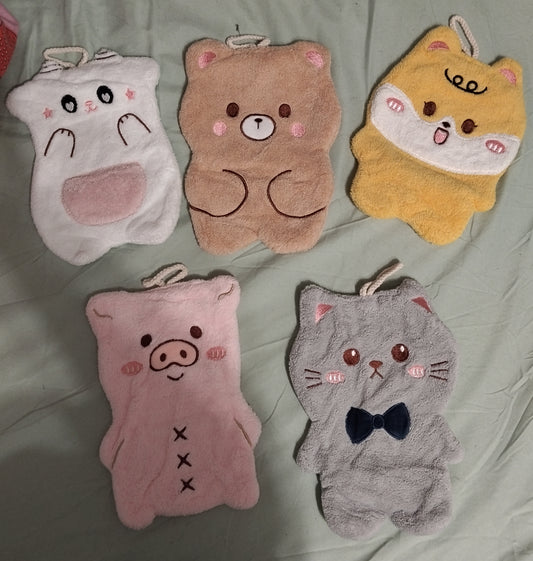 Serviette à main animaux
