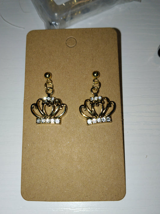 Boucle d'oreille couronne