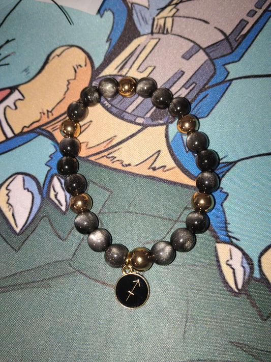 Bracelet Sagittaire noir