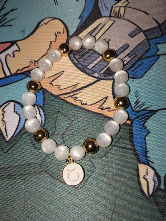 Bracelet Taureau Blanc