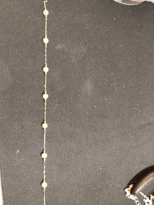 Chaine pour bracelet verte