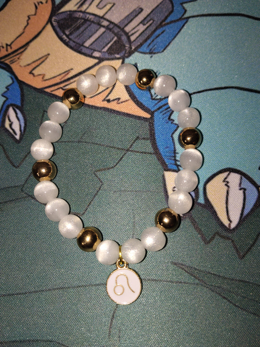 Bracelet Lion Blanc