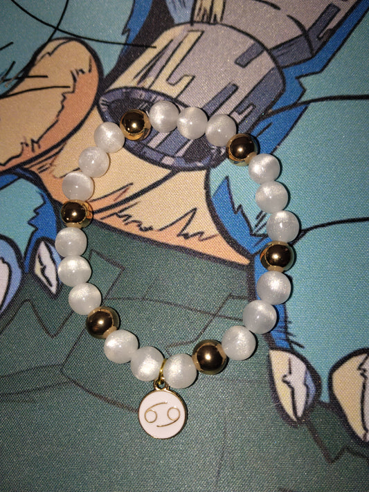 Bracelet Cancer blanc